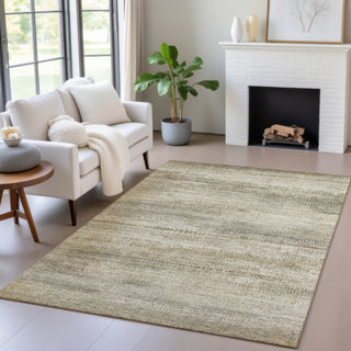 Piper Looms Chantille Abstract ACN2089 Taupe Machine Washable Area Rug Lifestyle Image Feature