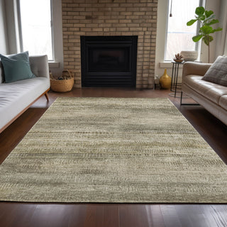 Piper Looms Chantille Abstract ACN2089 Taupe Machine Washable Area Rug Lifestyle Image Feature
