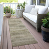 Piper Looms Chantille Abstract ACN2089 Taupe Machine Washable Area Rug Runner Outdoor Lifestyle Image Feature