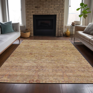 Piper Looms Chantille Global ACN2090 Coral Machine Washable Area Rug Lifestyle Image Feature