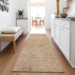 Piper Looms Chantille Global ACN2090 Coral Machine Washable Area Rug Runner Lifestyle Image Feature