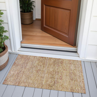 Piper Looms Chantille Global ACN2090 Coral Machine Washable Area Rug Scatter Outdoor Lifestyle Image Feature