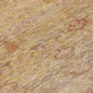 Piper Looms Chantille Global ACN2090 Coral Machine Washable Area Rug Swatch Image