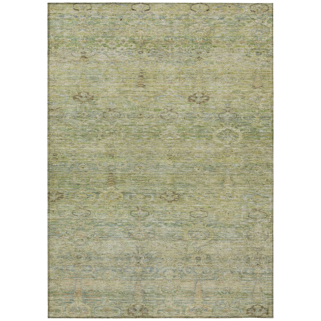 Piper Looms Chantille Global ACN2090 Green Machine Washable Area Rug main image