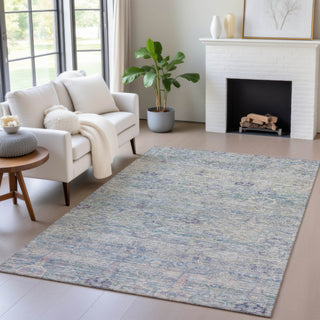 Piper Looms Chantille Global ACN2090 Plum Machine Washable Area Rug Lifestyle Image Feature
