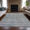 Piper Looms Chantille Global ACN2090 Plum Machine Washable Area Rug Lifestyle Image Feature