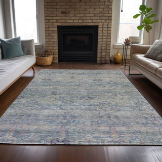 Piper Looms Chantille Global ACN2090 Plum Machine Washable Area Rug Lifestyle Image Feature