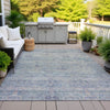 Piper Looms Chantille Global ACN2090 Plum Machine Washable Area Rug Outdoor Lifestyle Image Feature