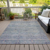 Piper Looms Chantille Global ACN2090 Plum Machine Washable Area Rug Outdoor Lifestyle Image Feature
