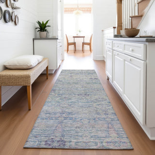 Piper Looms Chantille Global ACN2090 Plum Machine Washable Area Rug Runner Lifestyle Image Feature