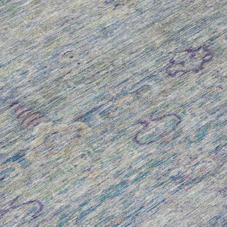Piper Looms Chantille Global ACN2090 Plum Machine Washable Area Rug Swatch Image