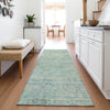 Piper Looms Chantille Global ACN2090 Teal Machine Washable Area Rug Runner Lifestyle Image Feature