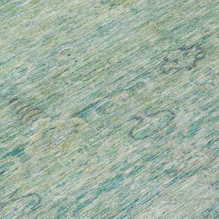 Piper Looms Chantille Global ACN2090 Teal Machine Washable Area Rug Swatch Image