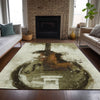 Piper Looms Chantille Music ACN2091 Brown Machine Washable Area Rug Lifestyle Image Feature