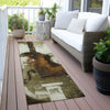Piper Looms Chantille Music ACN2091 Brown Machine Washable Area Rug Runner Outdoor Lifestyle Image Feature
