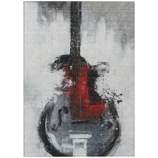 Piper Looms Chantille Music ACN2091 Gray Machine Washable Area Rug main image
