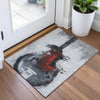 Piper Looms Chantille Music ACN2091 Gray Machine Washable Area Rug Scatter Lifestyle Image Feature