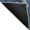 Piper Looms Chantille Abstract ACN2092 Blue Machine Washable Area Rug Backing Image