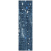 Piper Looms Chantille Abstract ACN2092 Blue Machine Washable Area Rug Runner Main Image