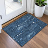 Piper Looms Chantille Abstract ACN2092 Blue Machine Washable Area Rug Scatter Lifestyle Image Feature