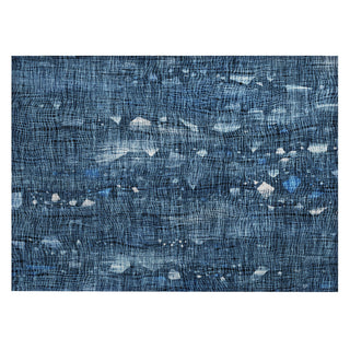 Piper Looms Chantille Abstract ACN2092 Blue Machine Washable Area Rug Scatter Main Image
