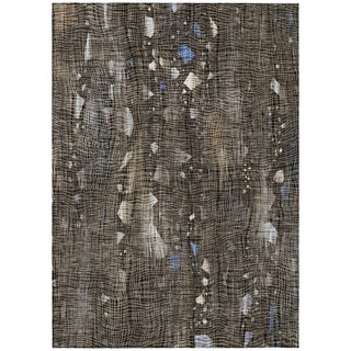 Piper Looms Chantille Abstract ACN2092 Chocolate Machine Washable Area Rug main image