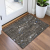 Piper Looms Chantille Abstract ACN2092 Chocolate Machine Washable Area Rug Scatter Lifestyle Image Feature