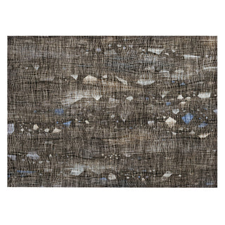 Piper Looms Chantille Abstract ACN2092 Chocolate Machine Washable Area Rug Scatter Main Image