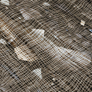 Piper Looms Chantille Abstract ACN2092 Chocolate Machine Washable Area Rug Swatch Image