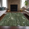 Piper Looms Chantille Abstract ACN2092 Fern Machine Washable Area Rug Lifestyle Image Feature