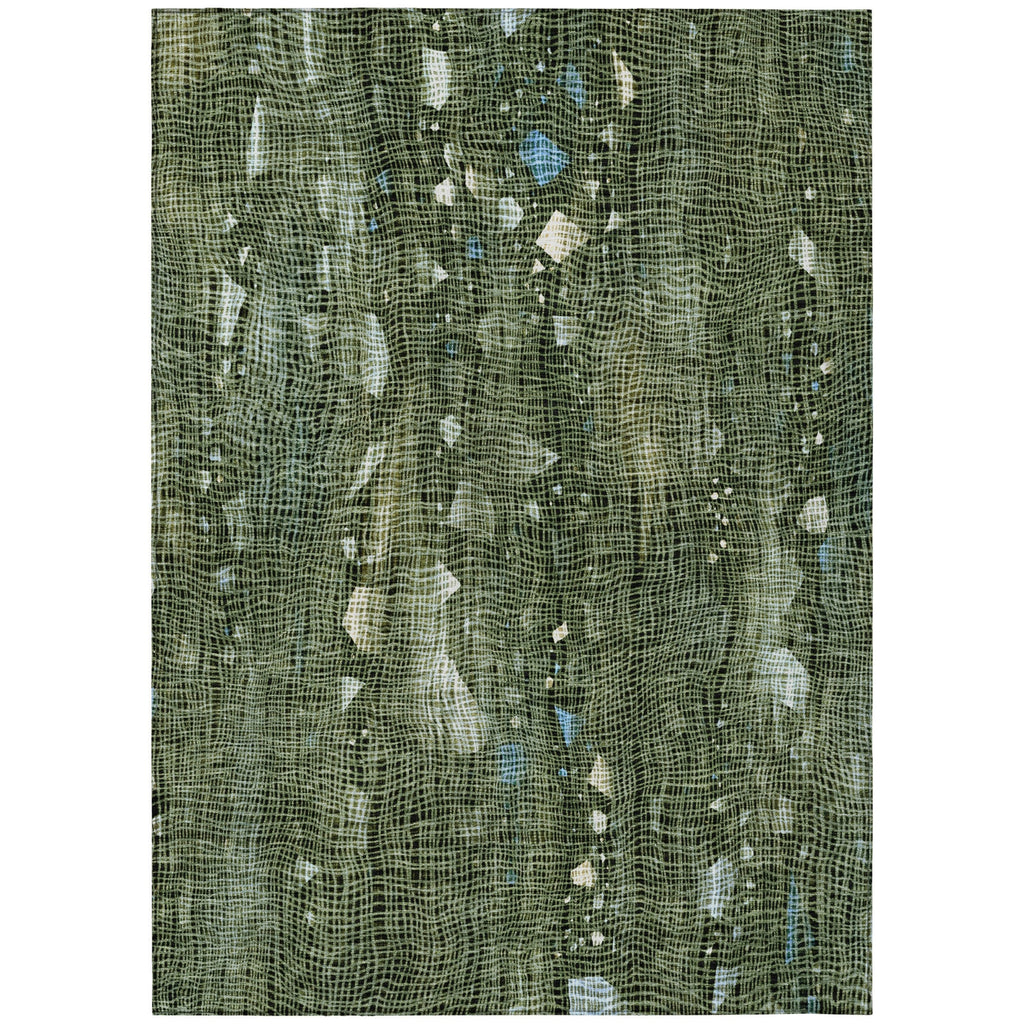 Piper Looms Chantille Abstract ACN2092 Fern Machine Washable Area Rug main image