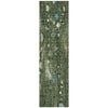 Piper Looms Chantille Abstract ACN2092 Fern Machine Washable Area Rug Runner Main Image