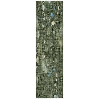 Piper Looms Chantille Abstract ACN2092 Fern Machine Washable Area Rug Runner Main Image