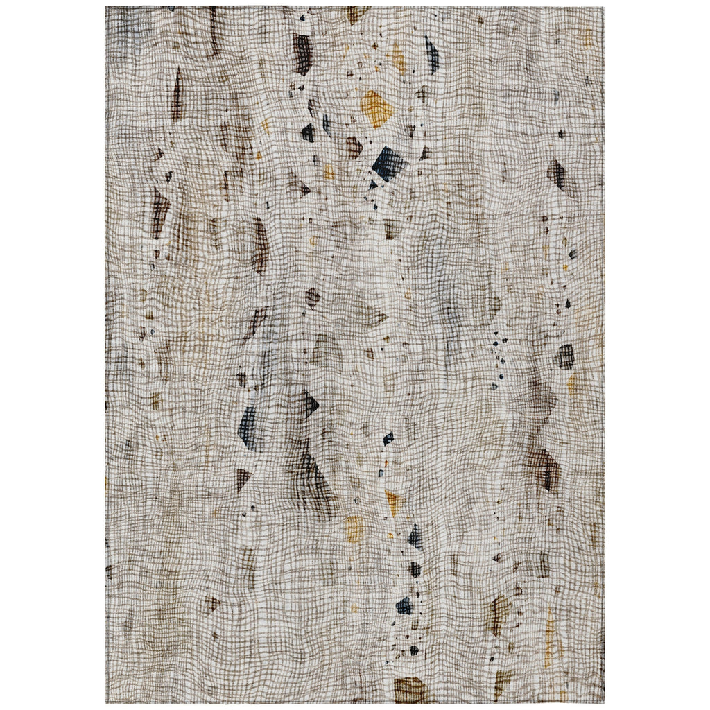 Piper Looms Chantille Abstract ACN2092 Linen Machine Washable Area Rug main image