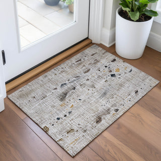 Piper Looms Chantille Abstract ACN2092 Linen Machine Washable Area Rug Scatter Lifestyle Image Feature