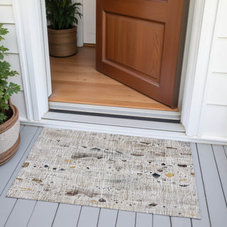 Piper Looms Chantille Abstract ACN2092 Linen Machine Washable Area Rug Scatter Outdoor Lifestyle Image Feature