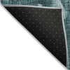 Piper Looms Chantille Abstract ACN2092 Teal Machine Washable Area Rug Backing Image