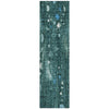 Piper Looms Chantille Abstract ACN2092 Teal Machine Washable Area Rug Runner Main Image