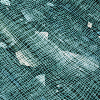 Piper Looms Chantille Abstract ACN2092 Teal Machine Washable Area Rug Swatch Image