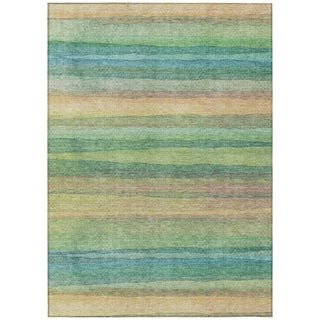 Piper Looms Chantille Stripes ACN2093 Aloe Machine Washable Area Rug main image