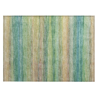 Piper Looms Chantille Stripes ACN2093 Aloe Machine Washable Area Rug Scatter Main Image