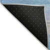 Piper Looms Chantille Stripes ACN2093 Aqua Machine Washable Area Rug Backing Image