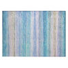 Piper Looms Chantille Stripes ACN2093 Aqua Machine Washable Area Rug Scatter Main Image