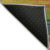 Piper Looms Chantille Stripes ACN2093 Green Machine Washable Area Rug Backing Image