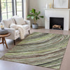 Piper Looms Chantille Swirls ACN2094 Aloe Machine Washable Area Rug Lifestyle Image Feature