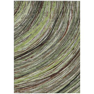 Piper Looms Chantille Swirls ACN2094 Aloe Machine Washable Area Rug main image