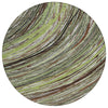 Piper Looms Chantille Swirls ACN2094 Aloe Machine Washable Area Rug Round Main Image