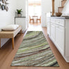 Piper Looms Chantille Swirls ACN2094 Aloe Machine Washable Area Rug Runner Lifestyle Image Feature