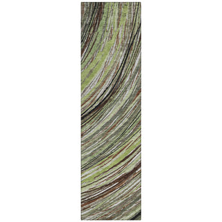 Piper Looms Chantille Swirls ACN2094 Aloe Machine Washable Area Rug Runner Main Image