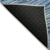 Piper Looms Chantille Swirls ACN2094 Blue Machine Washable Area Rug Backing Image